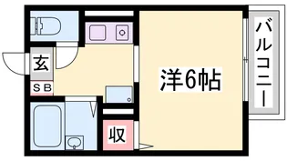 月見山サンハイム【2階】の間取り