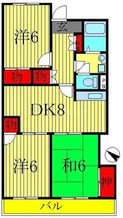 柏葉ハイツ【1階】の間取り