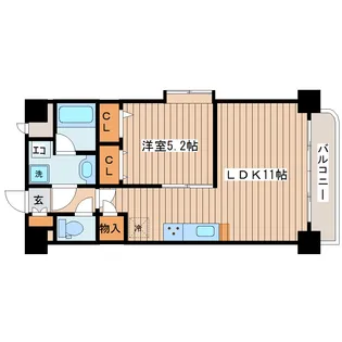 フィオーレ・梅田町【2階】の間取り