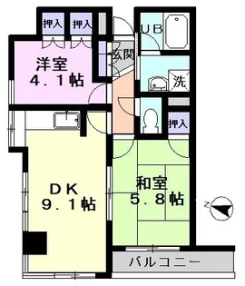 ダイワプラザ【6階】の間取り