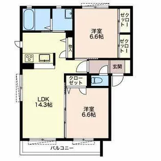 レ・セーナ【2階】の間取り