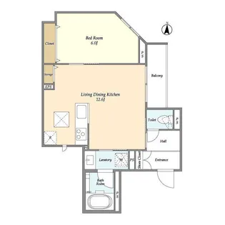 リブラ北千住【1階】の間取り