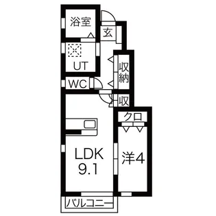 La Vita Brillante II【1階】の間取り