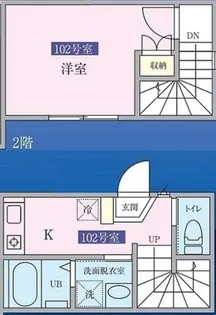 ジョセフィーヌ【1階】の間取り