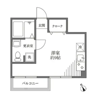 東京都台東区千束4【マンション】の間取り