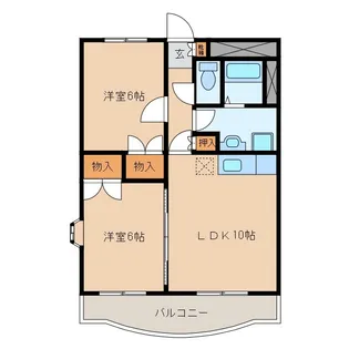 プリムローズ・アイ【1階】の間取り