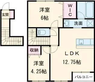 LUCASAII【1階】の間取り