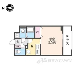 エクセル宝塚【1階】の間取り