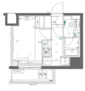 AZEST北千住【2階】の間取り