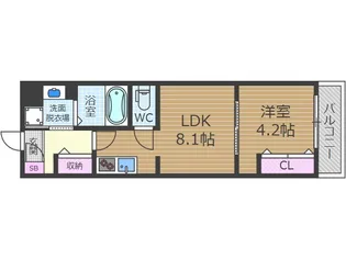 Gracias Court富田【2階】の間取り