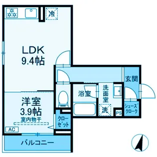 神奈川県川崎市多摩区登戸新町【アパート】の間取り
