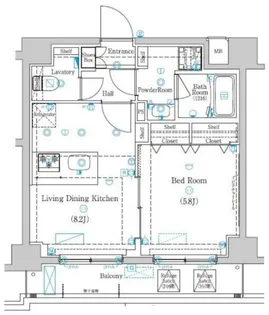 ラフィスタときわ台【5階】の間取り