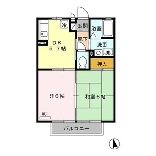 ブリーズ日高【2階】の間取り