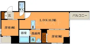 Imperial Suite 南堀江【9階】の間取り