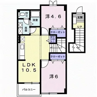 ハイネス三浦II【2階】の間取り