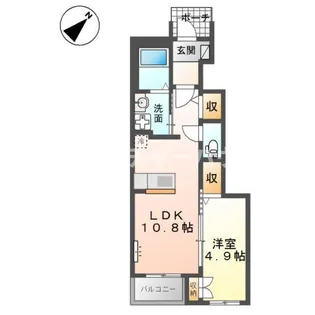 グランドコートII【1階】の間取り