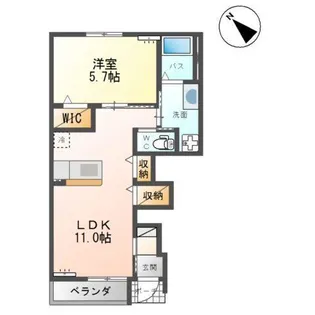 セレーノ【1階】の間取り