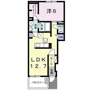 エスペランサ ユー【1階】の間取り