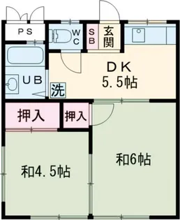パレーシャル田園【1階】の間取り