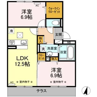 セゾン II【1階】の間取り