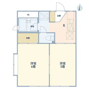 ウェルサイド緑園III【2階】の間取り