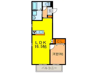 カーサフェリーチェ【2階】の間取り