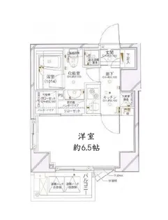 パレステュディオ麻布EAST【6階】の間取り