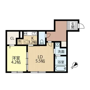FUTABA SQUARE琴似【5階】の間取り