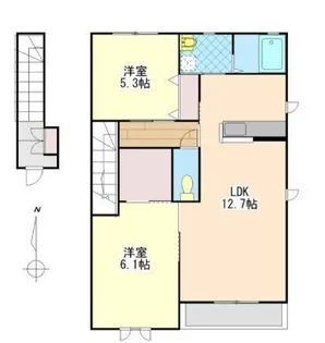 城山ヒルズ【2階】の間取り