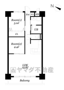 ROSETOWER元今泉【4階】の間取り