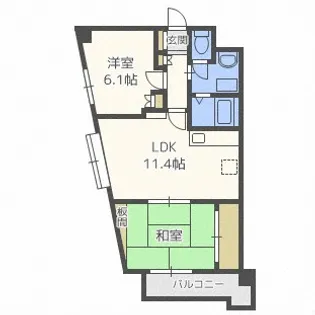 オーシャンビレッジ栄町【2階】の間取り
