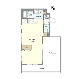 ASTILE西新宿II【4階】の間取り