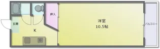 サンライフ久宝寺【2階】の間取り