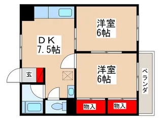 サンハイツ【3階】の間取り