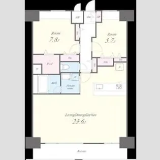 アロームドゥジョア【13階】の間取り