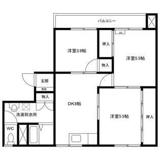 ヴィラナリー燕【1階】の間取り