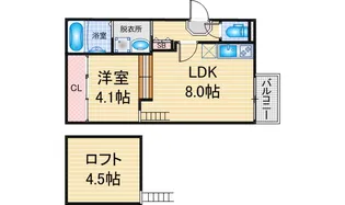 ハーモニーテラス平出町【1階】の間取り