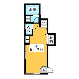ベルパーク錦【1階】の間取り