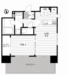 クレアホームズ川崎ザ・フロント【14階】の間取り