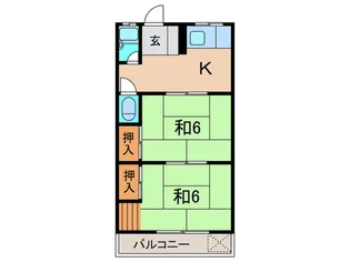 前田マンション【4階】の間取り