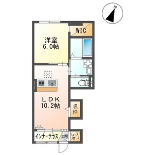 リバーハイ楽山公園【1階】の間取り