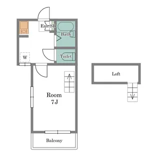 プルミエール高円寺【1階】の間取り