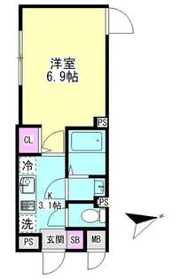 グランファーロ下北沢【2階】の間取り