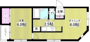 ハウス上原【2階】の間取り