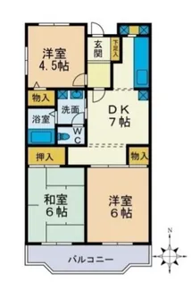 MIZUHOマンション【2階】の間取り