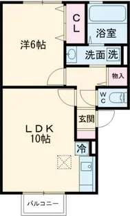 ロイヤルガーデン小佐世保 A棟【1階】の間取り