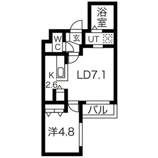 EXCEL平岸【3階】の間取り