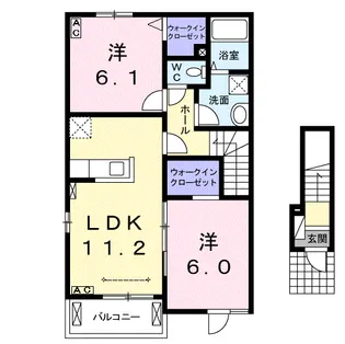 フィオーレ【2階】の間取り