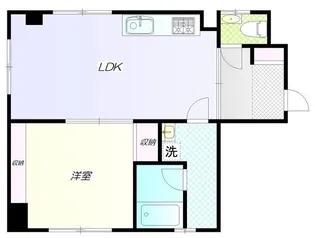 ドミールアップスカイ【1階】の間取り