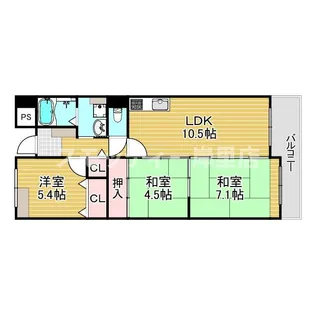 南海グランドコート住之江公園【12階】の間取り